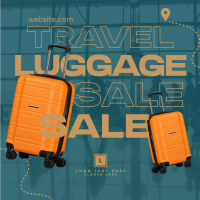Travel Luggage Sale Instagram Post Design