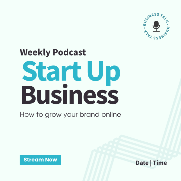 Simple Business Podcast Instagram Post Design Image Preview