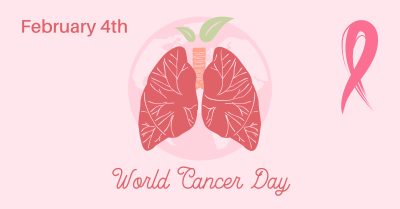 Lungs World Cancer Day  Facebook ad Image Preview