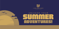 Minimalist Summer Adventure Twitter post Image Preview