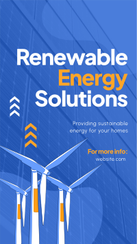 Renewable Energy Solutions Facebook Story Design