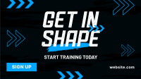 Fitness Training Facebook Event Cover Design