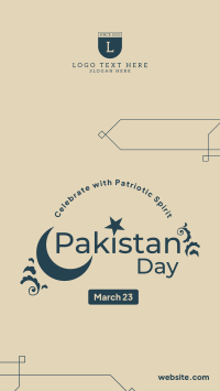 Pakistan Day Ornaments Facebook story Image Preview