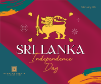 Sri Lanka Independence Facebook Post Design