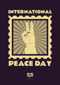 Peace Day Stamp Poster Image Preview