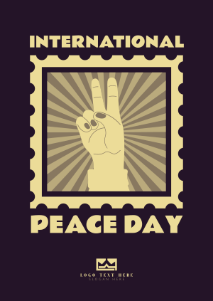 Peace Day Stamp Poster Image Preview
