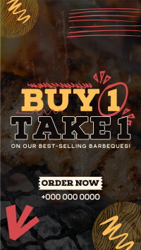 Buy 1 Take 1 Barbeque TikTok Video Image Preview