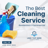 The Best Cleaning Service Instagram Post Design