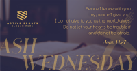 Simple Ash Wednesday Facebook ad Image Preview