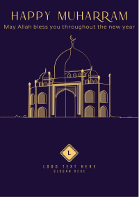 Minimalist Mosque Flyer Design