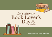 Book Lovers Celebration Postcard Image Preview