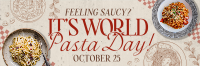 Rustic Pasta Day Twitter Header Image Preview