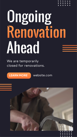 Ongoing House Renovation Instagram story Image Preview