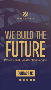 Professional Construction Service Facebook Story Image Preview