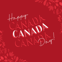 Floral Canada Day Linkedin Post Image Preview