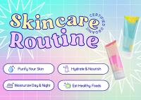 Y2K Skincare Routine Postcard Image Preview