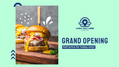Restaurant Opening Announcement Facebook event cover Image Preview