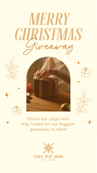 Holly Christmas Giveaway Facebook Story Design