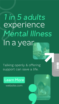 Minimalist Suicide Awareness Instagram reel Image Preview