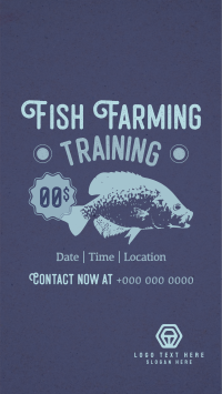 Fish Farming Training Instagram story Image Preview