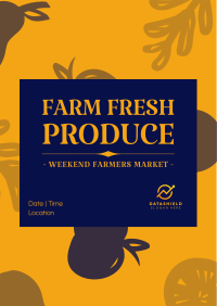 Farmers Market Produce Poster Design