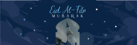 Joyous Eid Al-Fitr Twitter header (cover) Image Preview