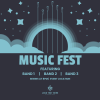 Music Fest Instagram Post Preview