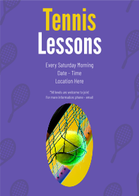 Tennis Lesson Poster Image Preview