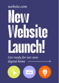 Corporate Website Launch Flyer Design