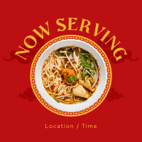 Chinese Noodles Instagram Post Design