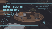 Coffee Day Promo Facebook Event Cover Design