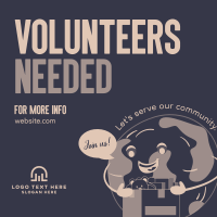 Humanitarian Community Volunteers Instagram Post Design