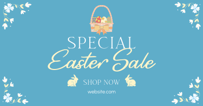 Easter Bunny Sale Facebook ad Image Preview