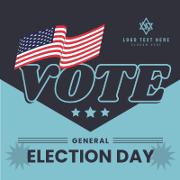 US General Election Instagram Post Design