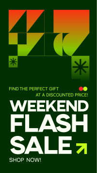 Geometric Weekend Sale TikTok video Image Preview