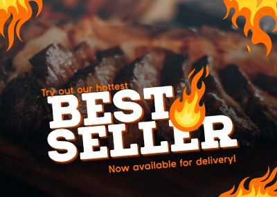 BBQ Best Seller Postcard Image Preview