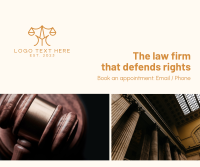 Law Service Facebook Post Design