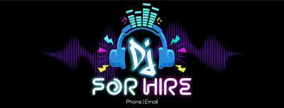 DJ for Hire Facebook cover Image Preview