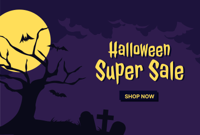Halloween Super Sale Pinterest board cover Image Preview
