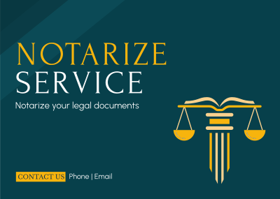 Legal Documentation Postcard Image Preview