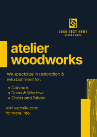 Atelier Carpentry Poster Design