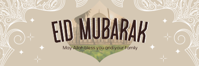 Starry Eid Al Fitr Twitter header (cover) Image Preview