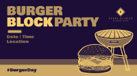 Burger Grill Party Facebook Event Cover Design