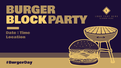 Burger Grill Party Facebook event cover Image Preview