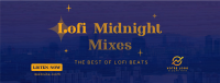 Lofi Midnight Music Facebook Cover Design