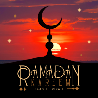 Unique Minimalist Ramadan Instagram Post Design