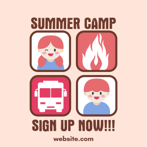 Summer Camp Registration Instagram post Image Preview