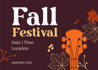 Fall Festival Celebration Postcard Image Preview