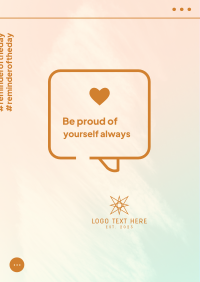 Be Proud Of Yourself Flyer Image Preview