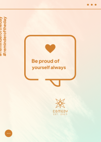 Be Proud Of Yourself Flyer Image Preview